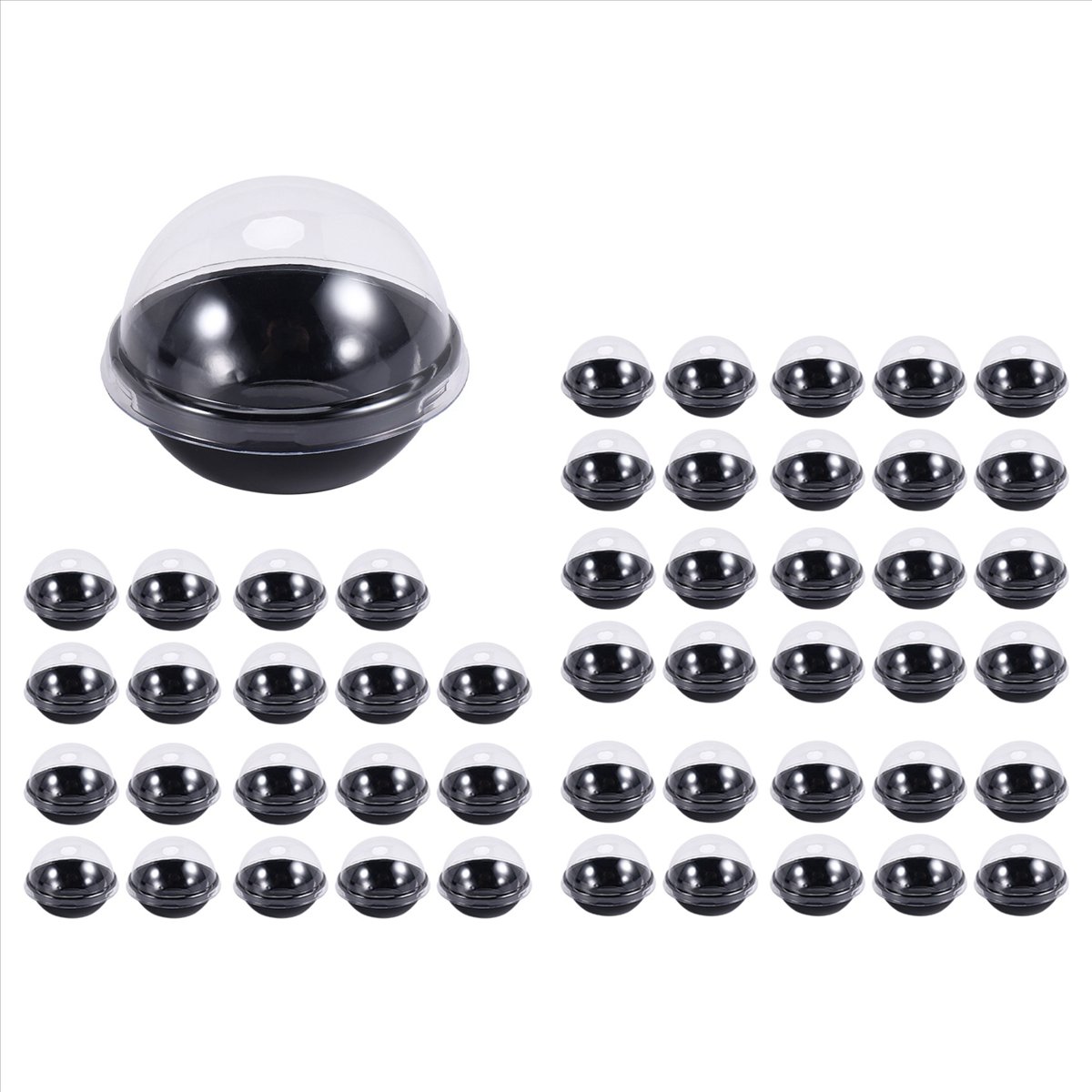 50 Pack Clear Plastic Mini Cup - Plastic Dome Clear review and price